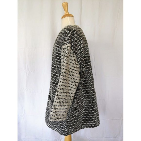 Women's Old Navy Woven 3/4 Sleeve Sweater Cardigan Size XXL‎ Lightweight Long - Picture 4 of 6